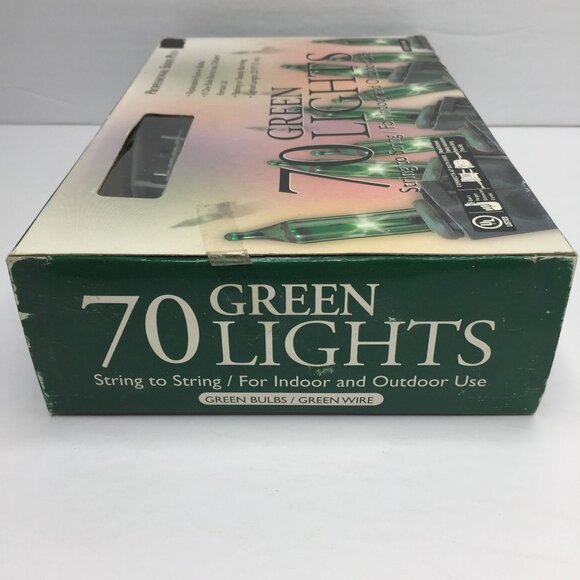 Professional Series 70 Green Christmas Lights Set 23ft Holiday Decoration - Picture 4 of 6